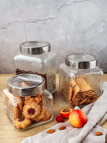 Банка с крышкой Nordic Cube, средняя Банка с крышкой Nordic Cube, средняя