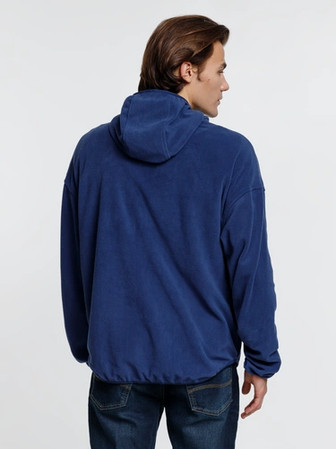 Анорак флисовый унисекс Fliska, темно-синий Анорак флисовый унисекс Fliska, темно-синий