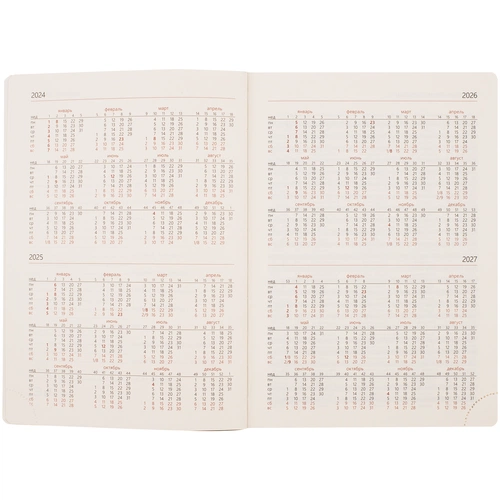 Ежедневник Capital, недатированный, бордовый Ежедневник Capital, недатированный, бордовый