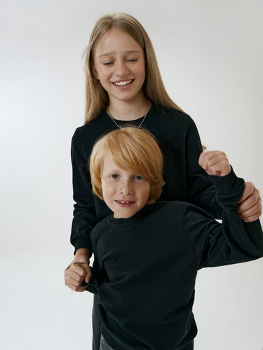 Свитшот детский Toima Kids 2.0, черный Свитшот детский Toima Kids 2.0, черный