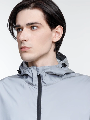 Парка Manifest из светоотражающей ткани, серая Парка Manifest из светоотражающей ткани, серая