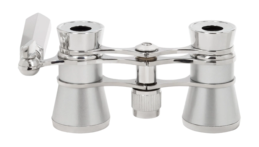 Театральный бинокль-лорнет Broadway 325E, серебристый Театральный бинокль-лорнет Broadway 325E, серебристый