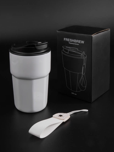 Термостакан Freshbrew, белый Термостакан Freshbrew, белый