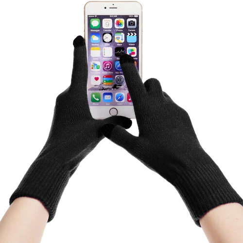 Перчатки сенсорные Urban Flow, черные Перчатки сенсорные Urban Flow, черные