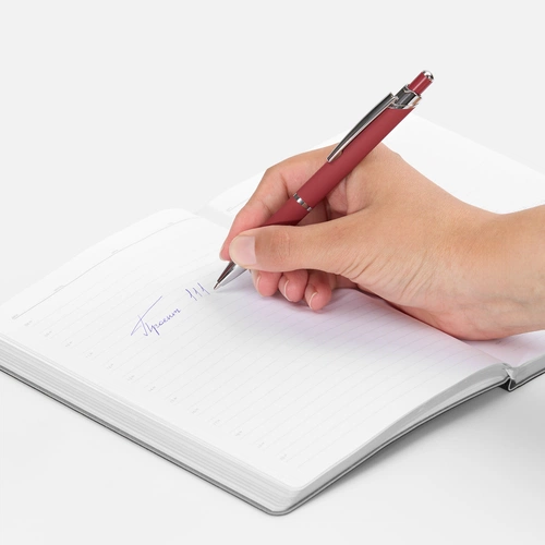 Ручка шариковая Chromos Soft Touch, красная Ручка шариковая Chromos Soft Touch, красная