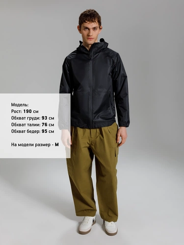 Куртка унисекс Nordvind WR, черная Куртка унисекс Nordvind WR, черная