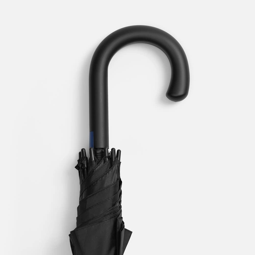 Зонт-трость Hidecolor с цветными спицами, черный с синим Зонт-трость Hidecolor с цветными спицами, черный с синим