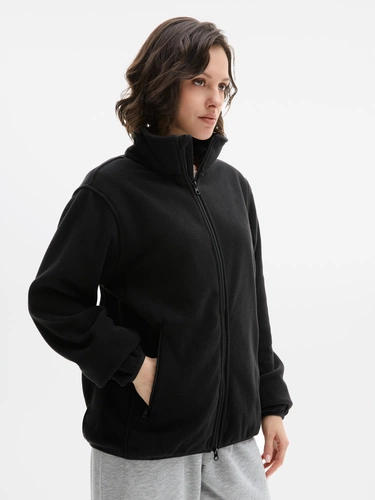 Куртка флисовая унисекс Ben Mac, черная Куртка флисовая унисекс Ben Mac, черная