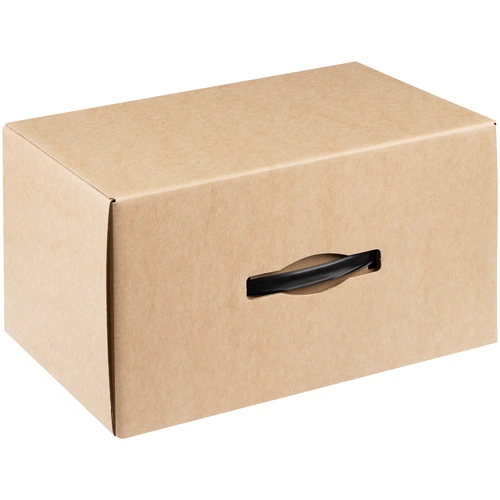 Коробка Matter High Light, крафт с черной ручкой Коробка Matter High Light, крафт с черной ручкой