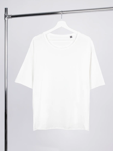 Футболка оверсайз унисекс Vozduh, молочно-белая Футболка оверсайз унисекс Vozduh, молочно-белая