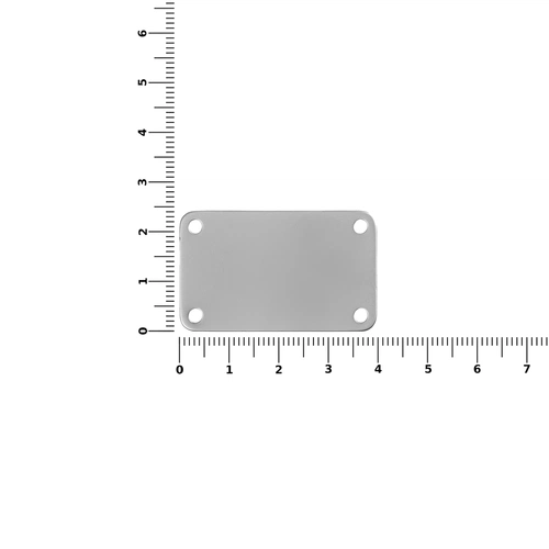 Шильдик металлический Furo, серый металлик Шильдик металлический Furo, серый металлик