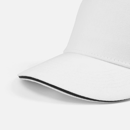 Бейсболка Classic 2.0, белая с темно-синим кантом Бейсболка Classic 2.0, белая с темно-синим кантом