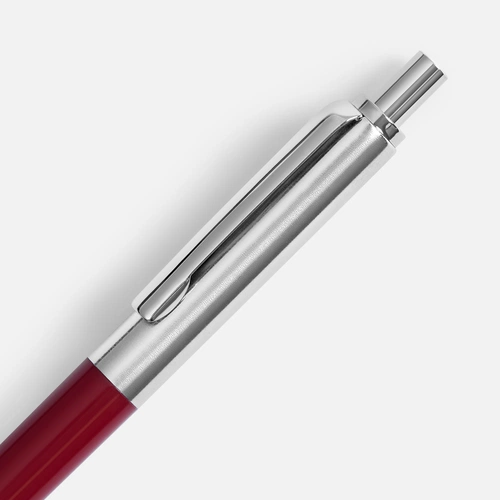 Ручка шариковая Popular, бордовая Ручка шариковая Popular, бордовая