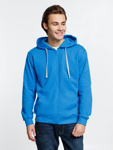 Толстовка на молнии с капюшоном Siverga, бирюзовая Толстовка на молнии с капюшоном Siverga, бирюзовая