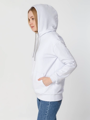 Толстовка с капюшоном Unit Kirenga Heavy, белая Толстовка с капюшоном Unit Kirenga Heavy, белая