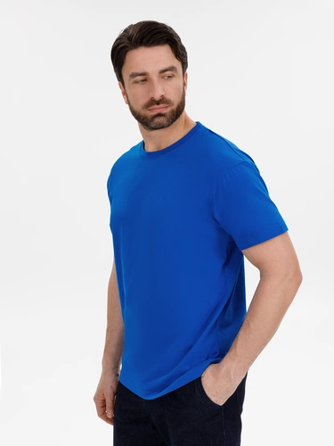 Футболка унисекс T-Bolka 180, ярко-синяя Футболка унисекс T-Bolka 180, ярко-синяя