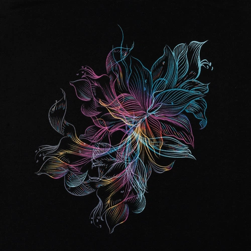 Майка женская Vibrance, черная Майка женская Vibrance, черная