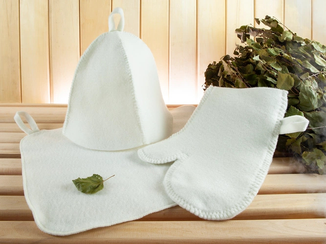 Банная рукавица Heat Off, белая Банная рукавица Heat Off, белая