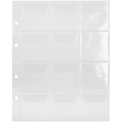 Страница из ПВХ на 12 карманов для каталога элементов кастомизации Страница из ПВХ на 12 карманов для каталога элементов кастомизации