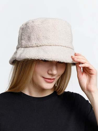 Панама Bucket двусторонняя утепленная, темно-серая с бежевым Панама Bucket двусторонняя утепленная, темно-серая с бежевым