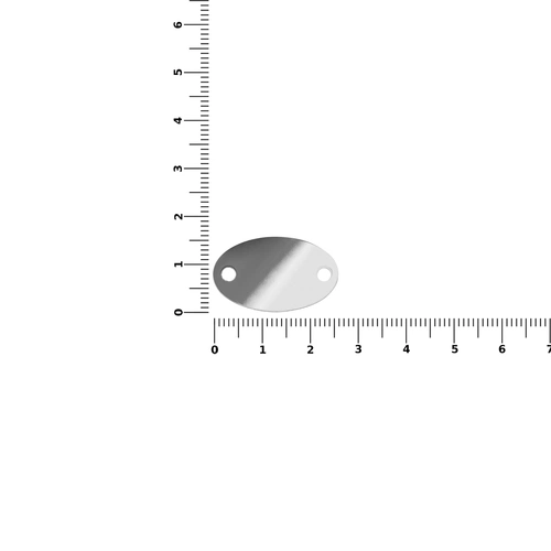 Шильдик металлический Alfa Oval, серебристый глянцевый Шильдик металлический Alfa Oval, серебристый глянцевый