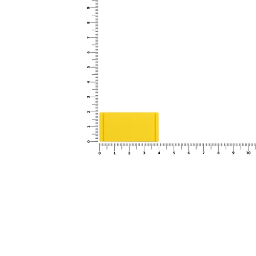 Лейбл из ПВХ Dzeta, XS, желтый Лейбл из ПВХ Dzeta, XS, желтый