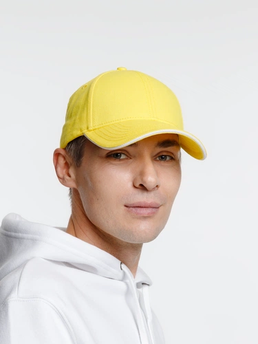 Бейсболка Spiker, желтая с белым Бейсболка Spiker, желтая с белым