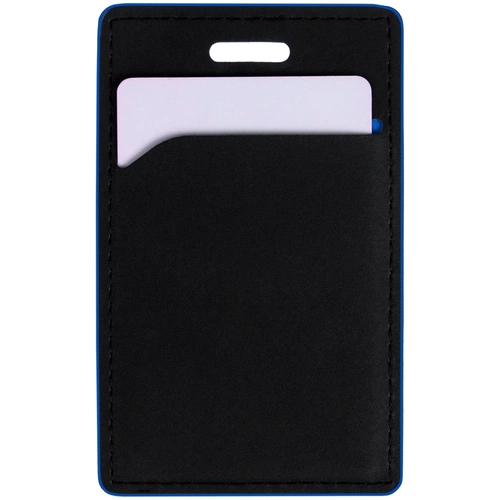 Чехол для пропуска Multimo, черный с синим Чехол для пропуска Multimo, черный с синим