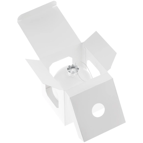 Елочный шар Finery Matt, 8 см, матовый белый Елочный шар Finery Matt, 8 см, матовый белый