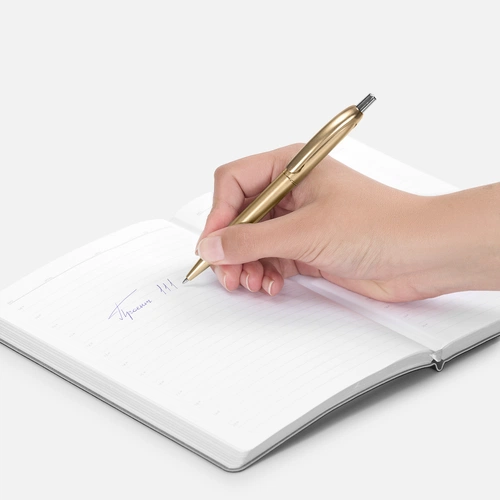 Ручка шариковая Bright Spark, золотистая Ручка шариковая Bright Spark, золотистая