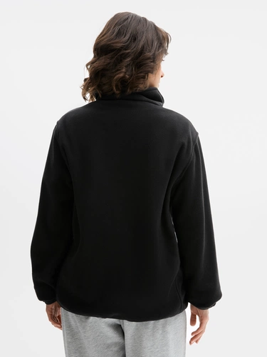 Куртка флисовая унисекс Ben Mac, черная Куртка флисовая унисекс Ben Mac, черная