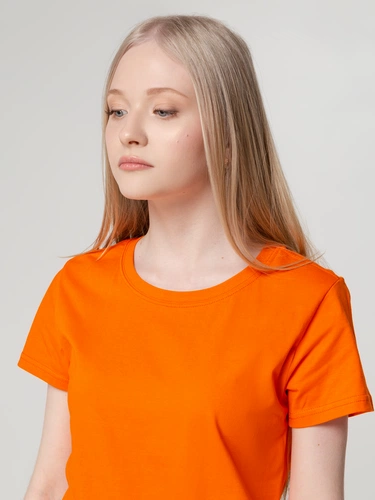 Футболка женская T-bolka Lady, оранжевая Футболка женская T-bolka Lady, оранжевая