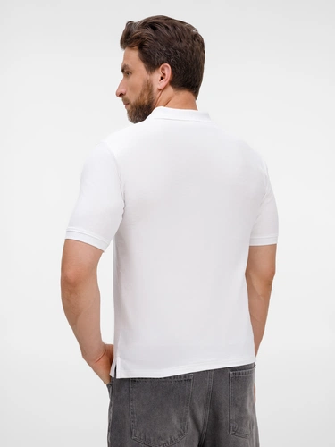 Рубашка поло унисекс Upswing, белая Рубашка поло унисекс Upswing, белая