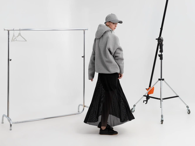 Анорак унисекс Oblako, светло-серый Анорак унисекс Oblako, светло-серый