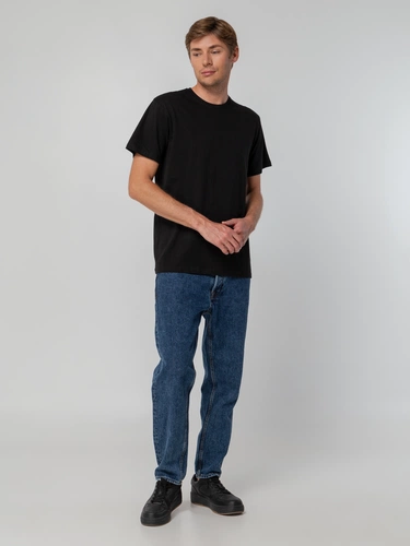 Футболка унисекс T-bolka 140, черная Футболка унисекс T-bolka 140, черная