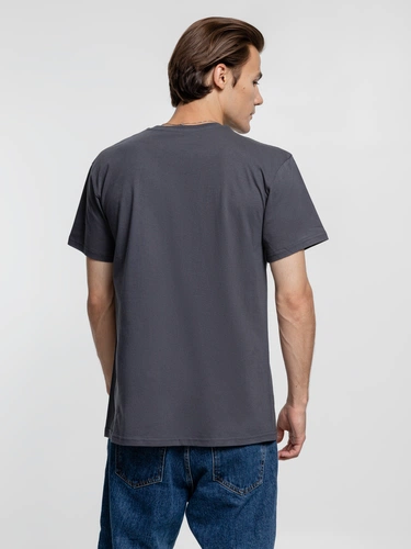 Футболка унисекс T-Bolka 160, темно-серая (графит) Футболка унисекс T-Bolka 160, темно-серая (графит)