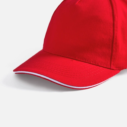 Бейсболка Long Beach, красная с белым Бейсболка Long Beach, красная с белым