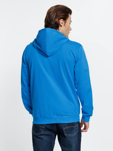 Толстовка на молнии с капюшоном Siverga 2.0, бирюзовая Толстовка на молнии с капюшоном Siverga 2.0, бирюзовая