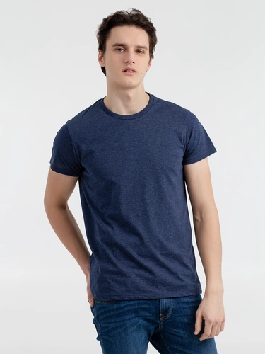 Футболка мужская Regent Fit 150, синий меланж Футболка мужская Regent Fit 150, синий меланж