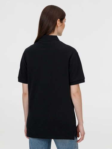 Рубашка поло унисекс Pacific, черная Рубашка поло унисекс Pacific, черная