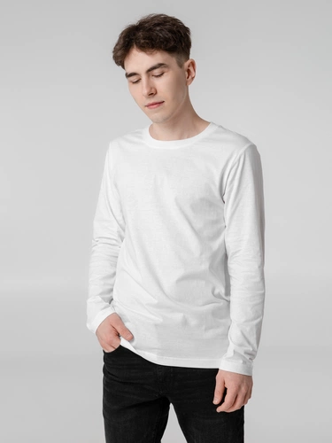 Футболка с длинным рукавом Lehta, белая Футболка с длинным рукавом Lehta, белая