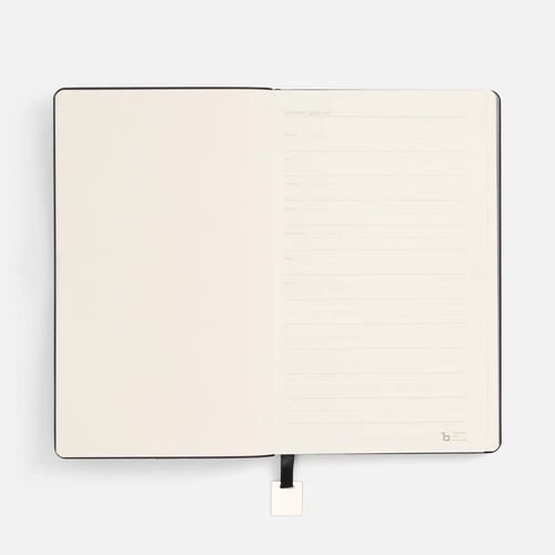 Ежедневник Shall Light, недатированный, черный Ежедневник Shall Light, недатированный, черный