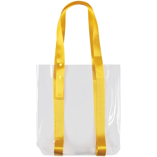 Шопер Clear Fest, прозрачный с желтыми ручками Шопер Clear Fest, прозрачный с желтыми ручками
