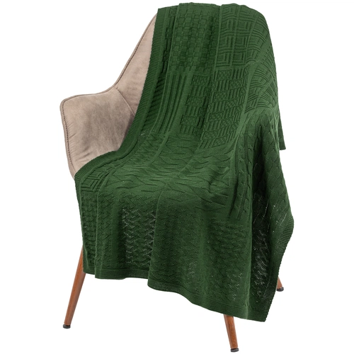 Плед Snippet, темно-зеленый Плед Snippet, темно-зеленый