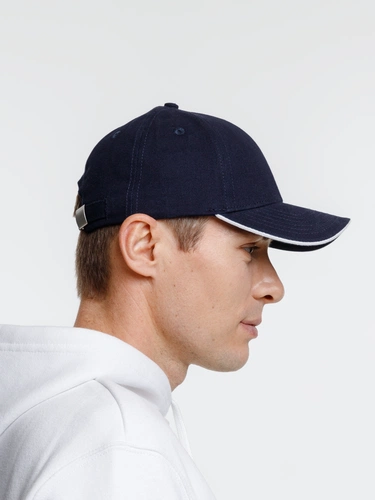 Бейсболка Spiker, темно-синяя с белым Бейсболка Spiker, темно-синяя с белым