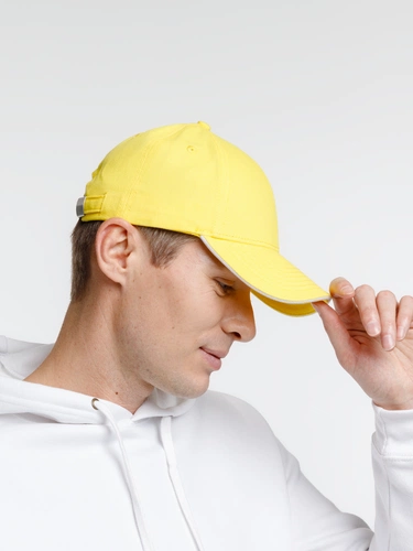 Бейсболка Spiker, желтая с белым Бейсболка Spiker, желтая с белым