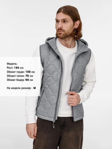 Жилет унисекс Tarnaby, светло-серый Жилет унисекс Tarnaby, светло-серый