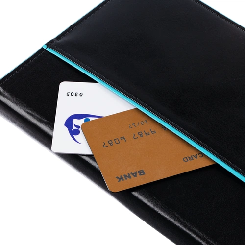 Ежедневник Alanis, недатированный, черный с голубым Ежедневник Alanis, недатированный, черный с голубым