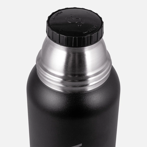 Термос Relaxika 1000 со стикерпаком, черный Термос Relaxika 1000 со стикерпаком, черный