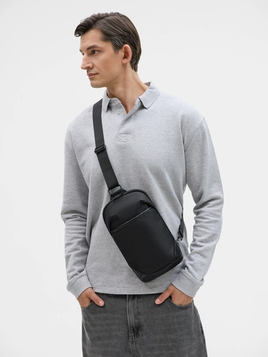 Рюкзак на одно плечо Solnex, черный Рюкзак на одно плечо Solnex, черный